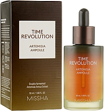 Wzmacniające serum o działaniu nawilżającym z ekstraktem z bylicy rocznej - Missha Time Revolution Artemisia Ampoule — Zdjęcie N1