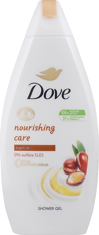 Odżywczy żel pod prysznic z olejem arganowym - Dove Nourishing Care & Oil Shower Gel