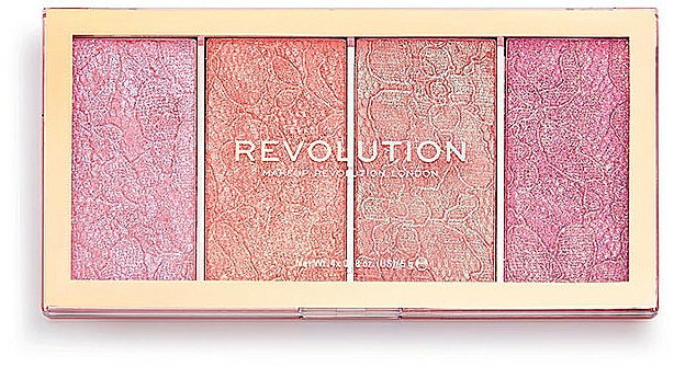 Paleta różów do policzków - Makeup Revolution Vintage Lace Blush Palette — Zdjęcie N3