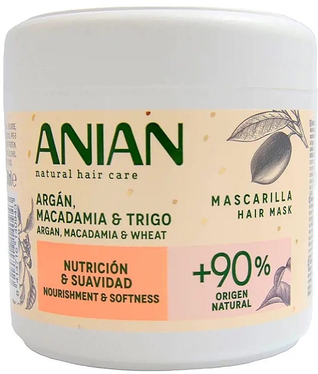 Maska do włosów - Anian Natural Nourishment & Softness Hair Mask — Zdjęcie N2