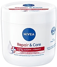 Krem z gliceryną i witaminą E - NIVEA Repair & Care 12% Glycerin + Vitamin E Cream — Zdjęcie N1