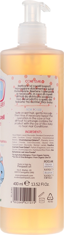Delikatny szampon dla dzieci i niemowląt Bez łez - Ekos Baby No Tears Shampoo — Zdjęcie N2