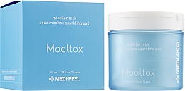 Płatki nawilżająco-oczyszczające do skóry twarzy - MEDIPEEL Aqua Mooltox Sparkling Pad — Zdjęcie N2
