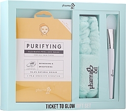 PREZENT! Zestaw - Pharma Oil Ticket To Glow Gift Set (mask/20g + accessories/2pcs) — Zdjęcie N1