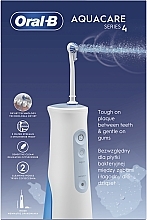 Irygator z technologią Oxyjet, niebiesko-biały - Oral-B Power Oral Care Series 4 AquaCare Irygator MDH20.026.2 — Zdjęcie N6