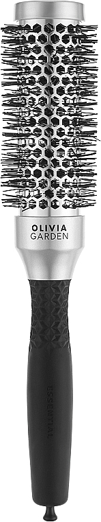Szczotka termiczna, 35 mm - Olivia Garden Essential Blowout Classic Silver — Zdjęcie N1