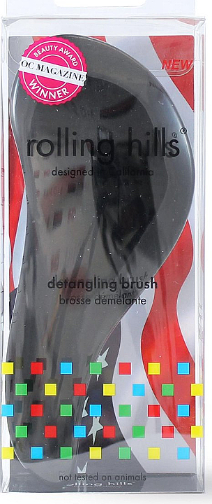 Szczotka do włosów, czarna - Rolling Hills Detangling Brush Travel Size Sky Black — Zdjęcie N1