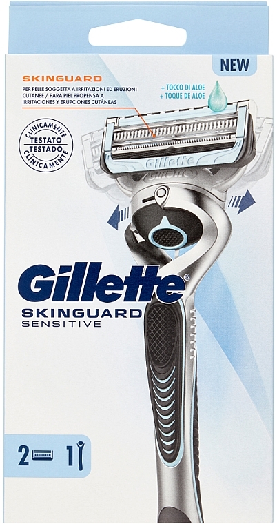 Maszynka do golenia z 2 wymiennymi kasetami - Gillette SkinGuard Sensitive — Zdjęcie N1