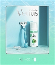 Zestaw - Gillette Venus Smooth (razor + refil/2pcs + shave/gel/75ml) — Zdjęcie N1