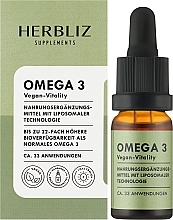 Suplement diety w kroplach - Herbliz Omega 3 Vegan — Zdjęcie N2