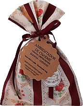 Kup Woreczek zapachowy, czerwona pasy z kwiatami, jaśmin - Essencias De Portugal Tradition Charm Air Freshener