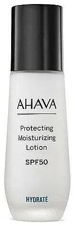 Nawilżający balsam do twarzy SPF 50 - Ahava Time To Hydrate Protecting Moisturizing Lotion (próbka) — Zdjęcie N1