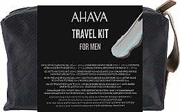 Kup Zestaw - Ahava Men Travel Kit (ash/cr/50ml + gel/100ml + sh/cr/100ml + deo/50ml + bag/1pcs)