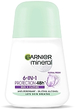 Antyperspirant w kulce - Garnier Mineral Women Roll On Protection 6 Floral Fresh — Zdjęcie N1