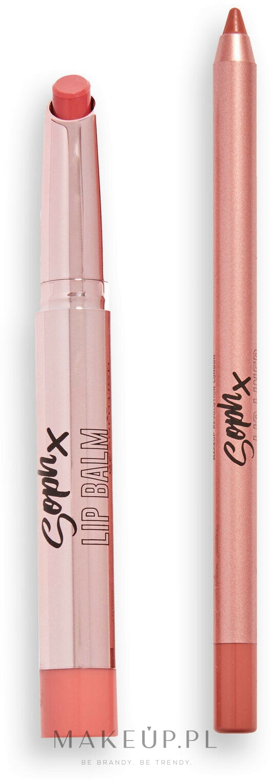 Zestaw - Makeup Revolution X Soph Lip Set (lip/liner/1g + lip/balm/0.9g) — Zdjęcie Candy Icing