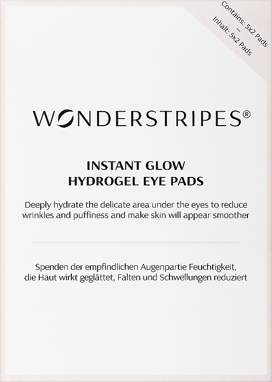 Hydrożelowe płatki pod oczy - Wonderstripes Instant Glow Hydrogel Eye Pads — Zdjęcie N1