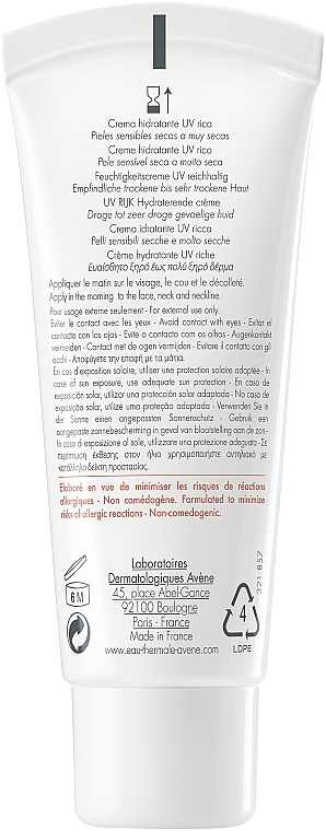 Bogaty nawilżający krem do twarzy SPF 30 - Avène Eau Thermale Hydrance Rich Hydrating Cream — Zdjęcie N2
