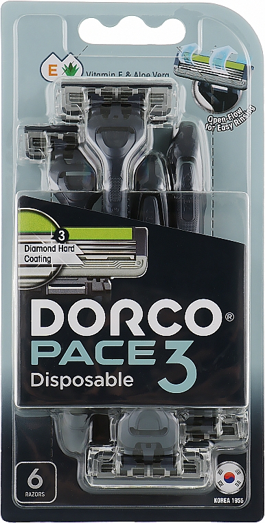 Jednorazowa maszynka do golenia z 3 ostrzami	 - Dorco Pace Disposable 3