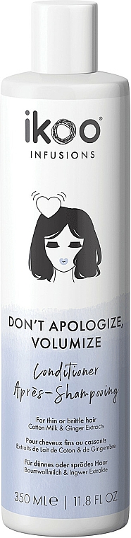 Odżywka zwiększająca objętość włosów - Ikoo Infusions Don’t Apologize, Volumize Conditioner — Zdjęcie N3