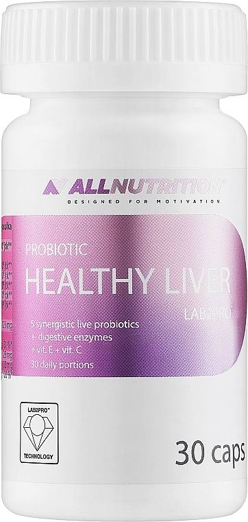 Probiotyczny suplement diety Healthy Liver, w kapsułkach - Allnutrition Probiotic LAB2PRO — Zdjęcie N1