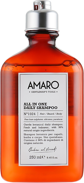 Szampon do włosów do codziennego stosowania - FarmaVita Amaro All In One Daily Shampoo — Zdjęcie N1
