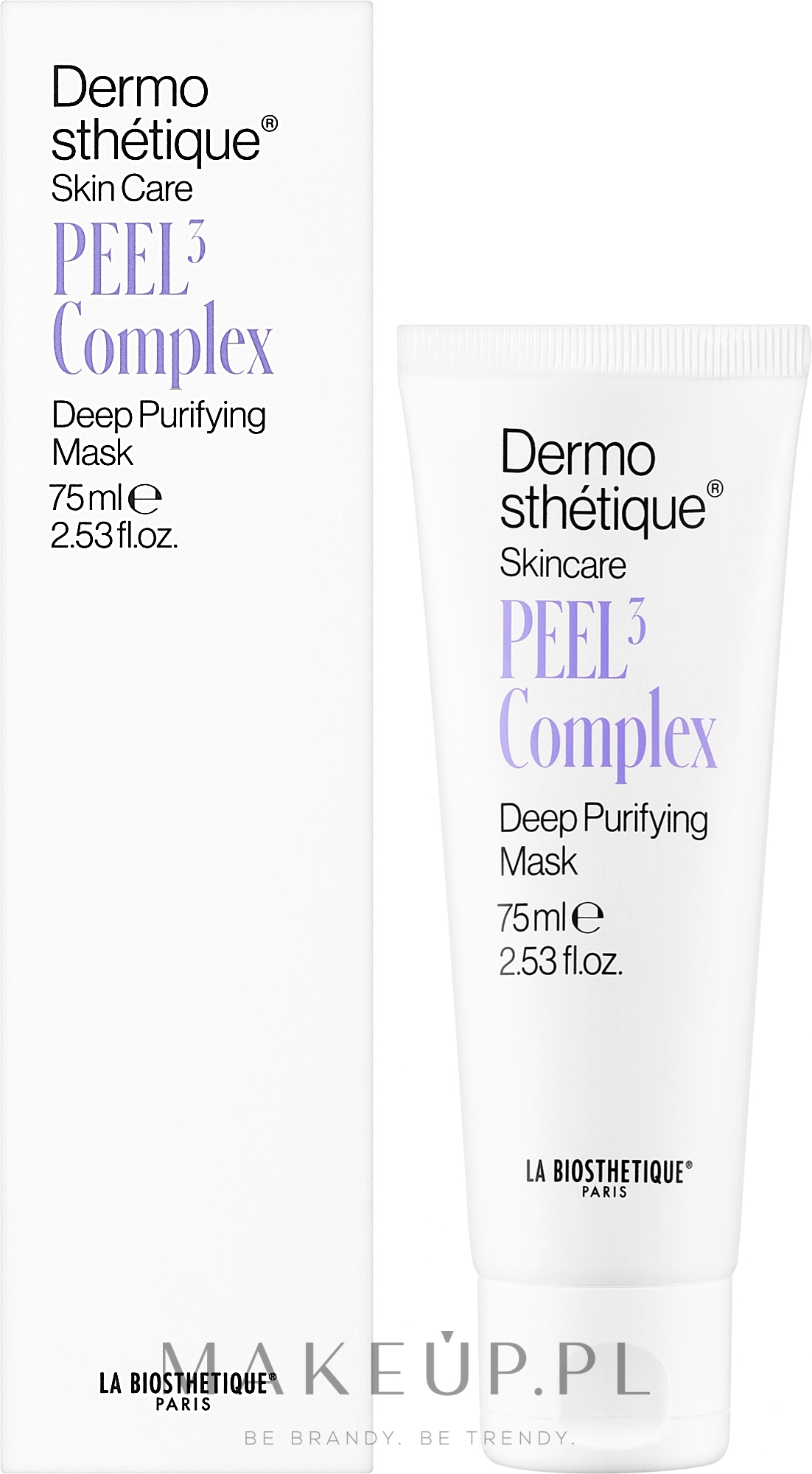 Głęboko oczyszczająca maseczka do twarzy - La Biosthetique Dermosthetique Peel3 Complex Deep Purifying Mask — Zdjęcie 75 ml