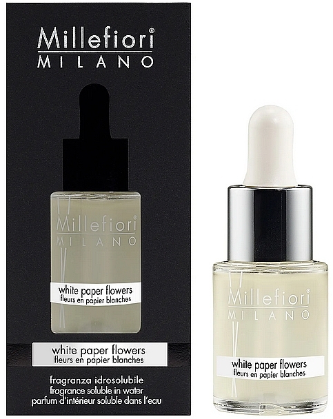Koncentrat do lampy zapachowej - Millefiori Milano White Paper Flowers Fragrance Oil — Zdjęcie N1
