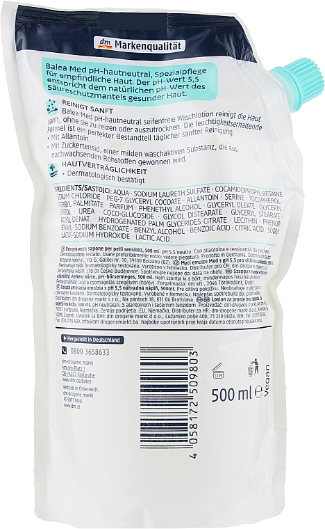 Mydło w płynie do rąk - Balea Med Waschlotion pH 5,5 Hautneutral Seifenfrei NF — Zdjęcie N2