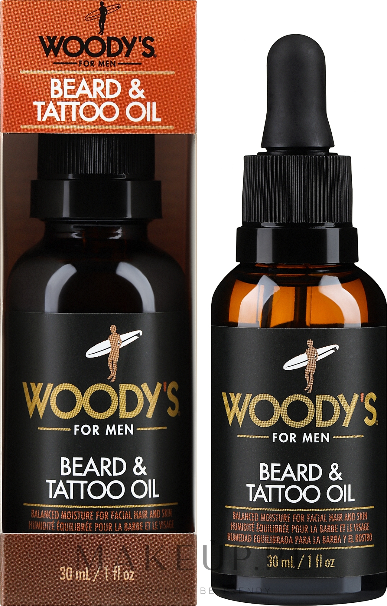 Olejek do brody i tatuażu - Woody's Beard & Tattoo Oil — Zdjęcie 30 ml