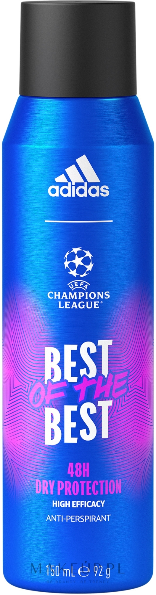 Adidas UEFA 9 Best Of The Best 48H - Dezodorant w sprayu — Zdjęcie 150 ml