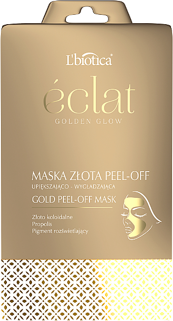 Upiększająco-wygładzająca maska złota peel-off - L'biotica Eclat — Zdjęcie N1