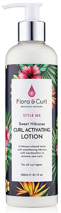 Aktywujący balsam do włosów kręconych - Flora & Curl Style Me Sweet Hibiscus Curl Activating Lotion — Zdjęcie N1