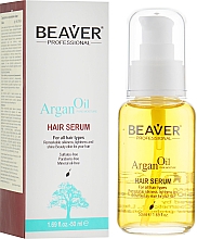 Odżywcze serum rewitalizujące z olejem arganowym - Beaver Professional Argan Oil Hair Serum — Zdjęcie N1