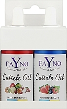 Zestaw oliwek do skórek nr 3 Berry Mix+Fruit Mix - Fayno Cuticle Oil (oil/2x30ml) — Zdjęcie N2