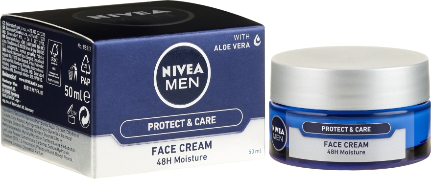 Intensywnie nawilżający krem do twarzy dla mężczyzn - Nivea Men Protect & Care Face Cream — Zdjęcie N5