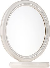 Dwustronne okrągłe lusterko na podstawce 15 cm, 9502, szary - Donegal Mirror — Zdjęcie N1
