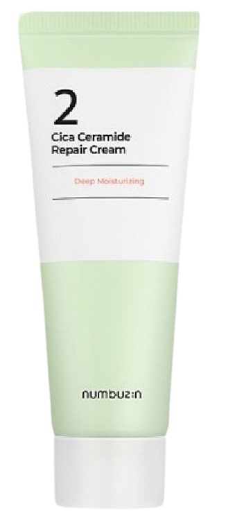 Krem do twarzy z centellą i ceramidami - Numbuzin No.2 Cica Ceramide Repair Cream — Zdjęcie N1