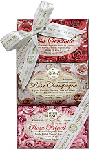 Kup Zestaw - Nesti Dante Le Rose Collection Gift Set (soap/3x150g)