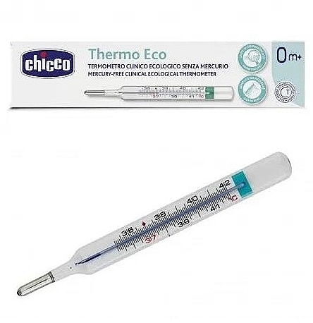 Ekologiczny termometr kliniczny bez rtęci - Chicco Thermoeco Termometro Vetro — Zdjęcie N1