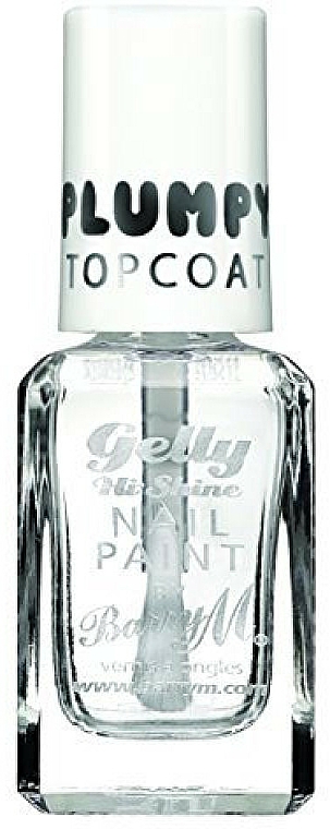 Utwardzający lakier do paznokci - Barry M Gelly Hi Shine Nail Paint Plumpy Top Coat — Zdjęcie N1