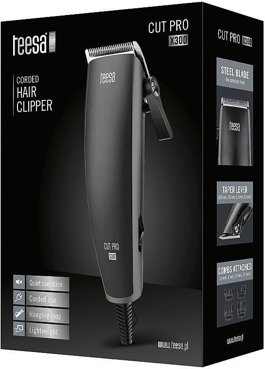 Maszynka do strzyżenia włosów - Teesa Corded Hair Clipper Cut Pro X300 — Zdjęcie N6