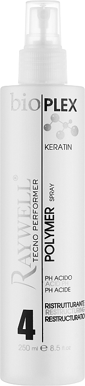 Polimerowy lakier do włosów - Raywell Bio Plex Acid pH Restructurive Polymer Spray — Zdjęcie N1