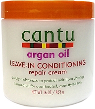 Kup Nawilżający krem regenerujący do włosów - Cantu Argan Oil Leave In Conditioning Repair Cream