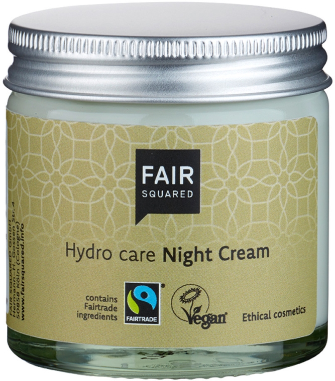 Naturalny wegański krem do twarzy na noc - Fair Squared Hydro Care Night Cream — Zdjęcie N1