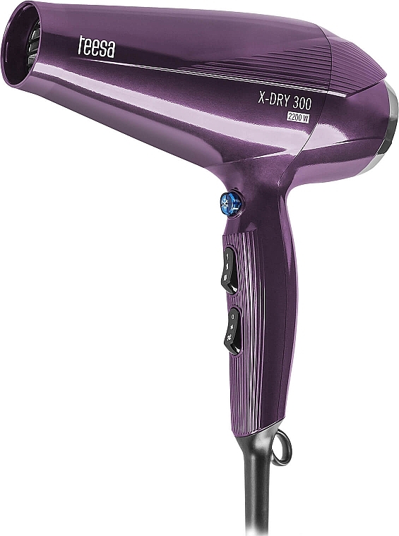 Suszarka do włosów, fioletowa - Teesa Hair Dryer X-Dry 300 Violet TSA0512 — Zdjęcie N1