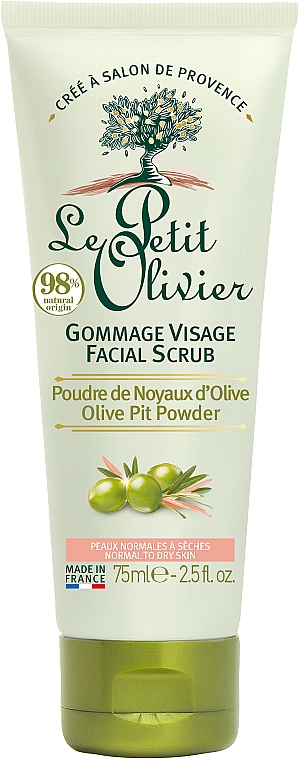 Scrub do twarzy Oliwa z oliwek - Le Petit Olivier Face Cares With Olive Oil — Zdjęcie N1