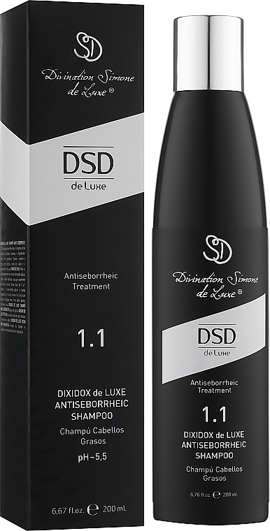 Przeciwłojotokowy szampon N 1.1 - Simone DSD De Luxe Dixidox DeLuxe Antiseborrheic Shampoo — Zdjęcie N2