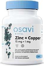 Kup Kapsułki cynku i miedzi 15 mg + 1 mg - Osavi Zinc + Copper