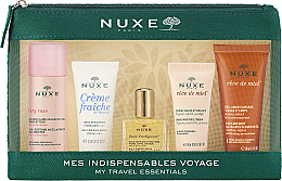 Kup Zestaw, 6 produktów - Nuxe My Travel Essentials (micellar 50 ml + f/cr 15 ml + f/oil 10 ml + h/cr 15 ml +f/body/gel 30 ml + bag )