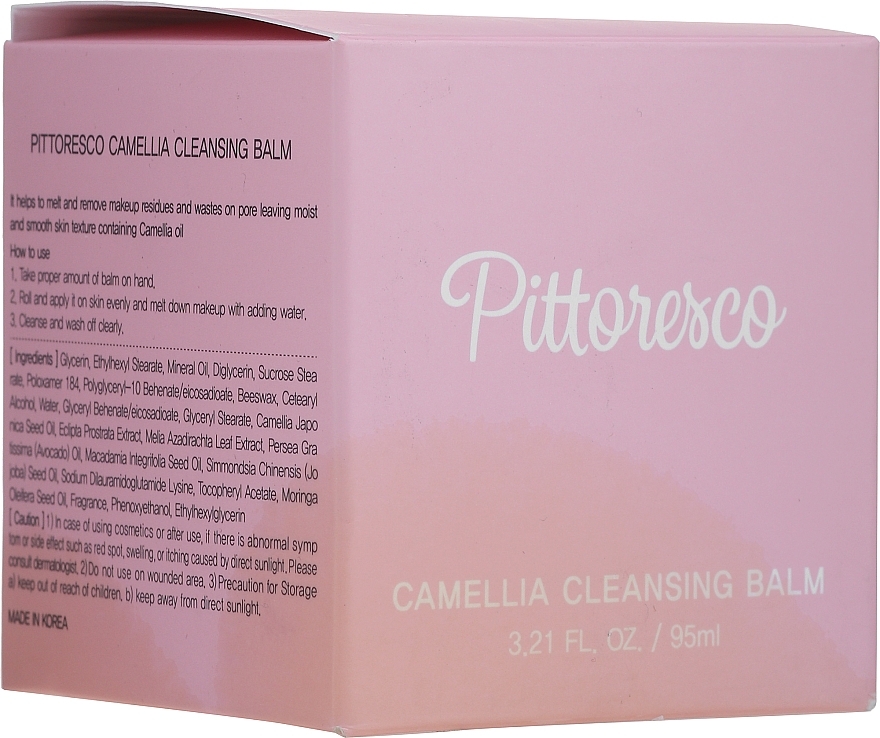 PRZECENA! Oczyszczający balsam z kamelią - Pittoresco Camellia Cleansing Balm * — Zdjęcie N2